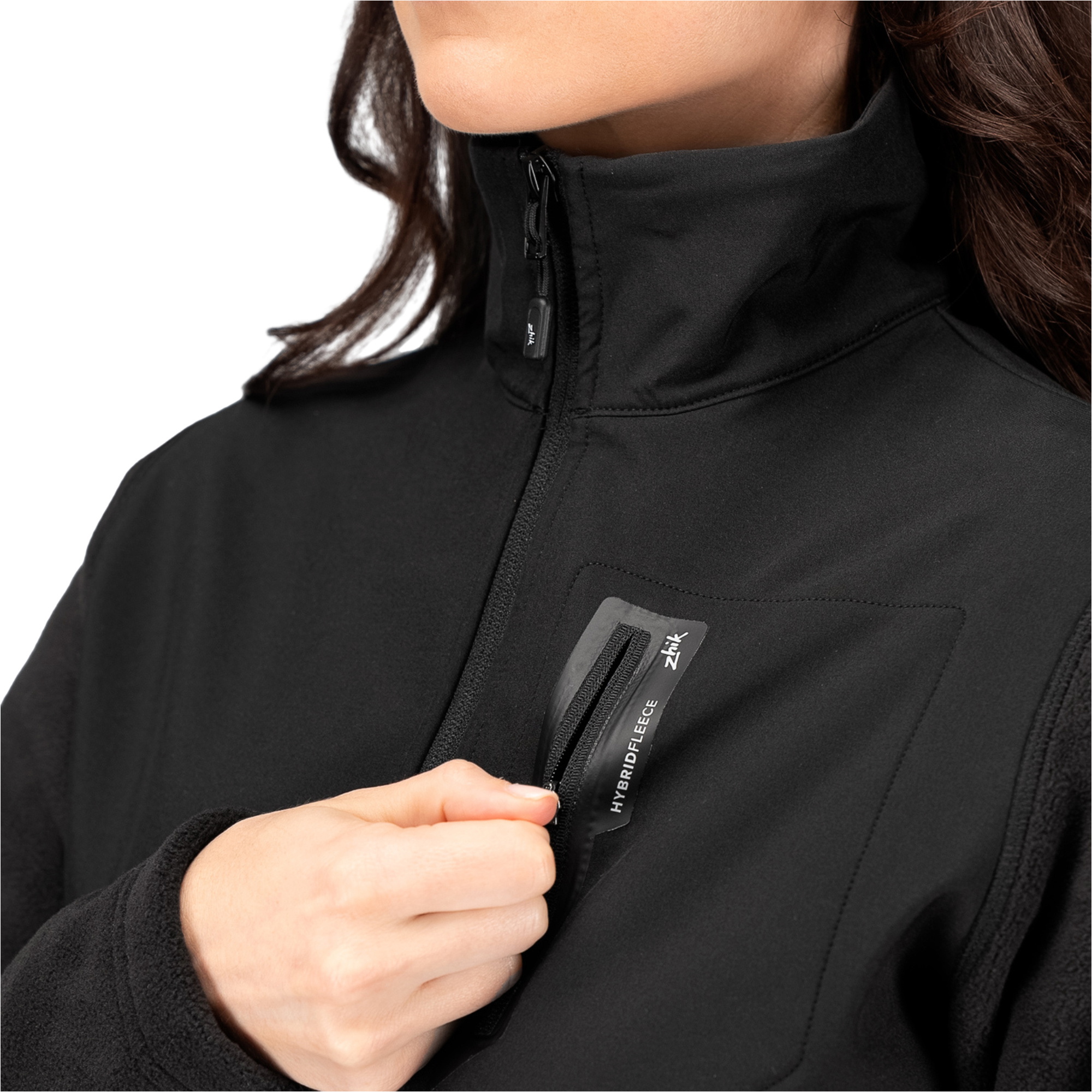Zhik Frauen Hybrid Fleece Jacke JKT-0035-W-BLK - Black